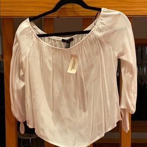 White quarter sleeve blouse from Forever 21